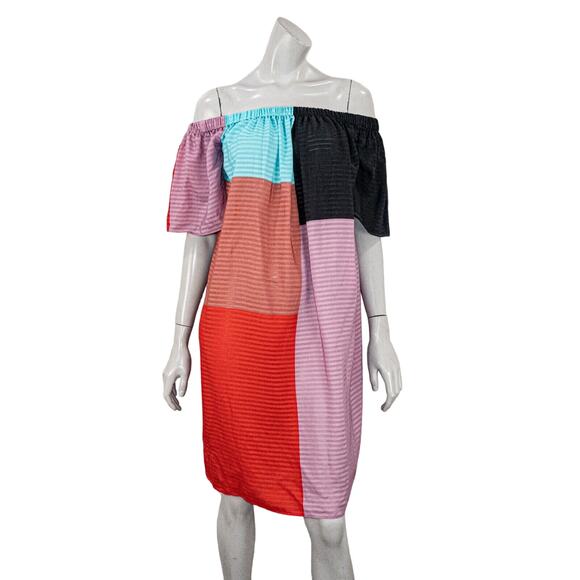Mara Hoffman Women's Swim Lula Cover Up in Mesa Color Block Size Small - Picture 2 of 10